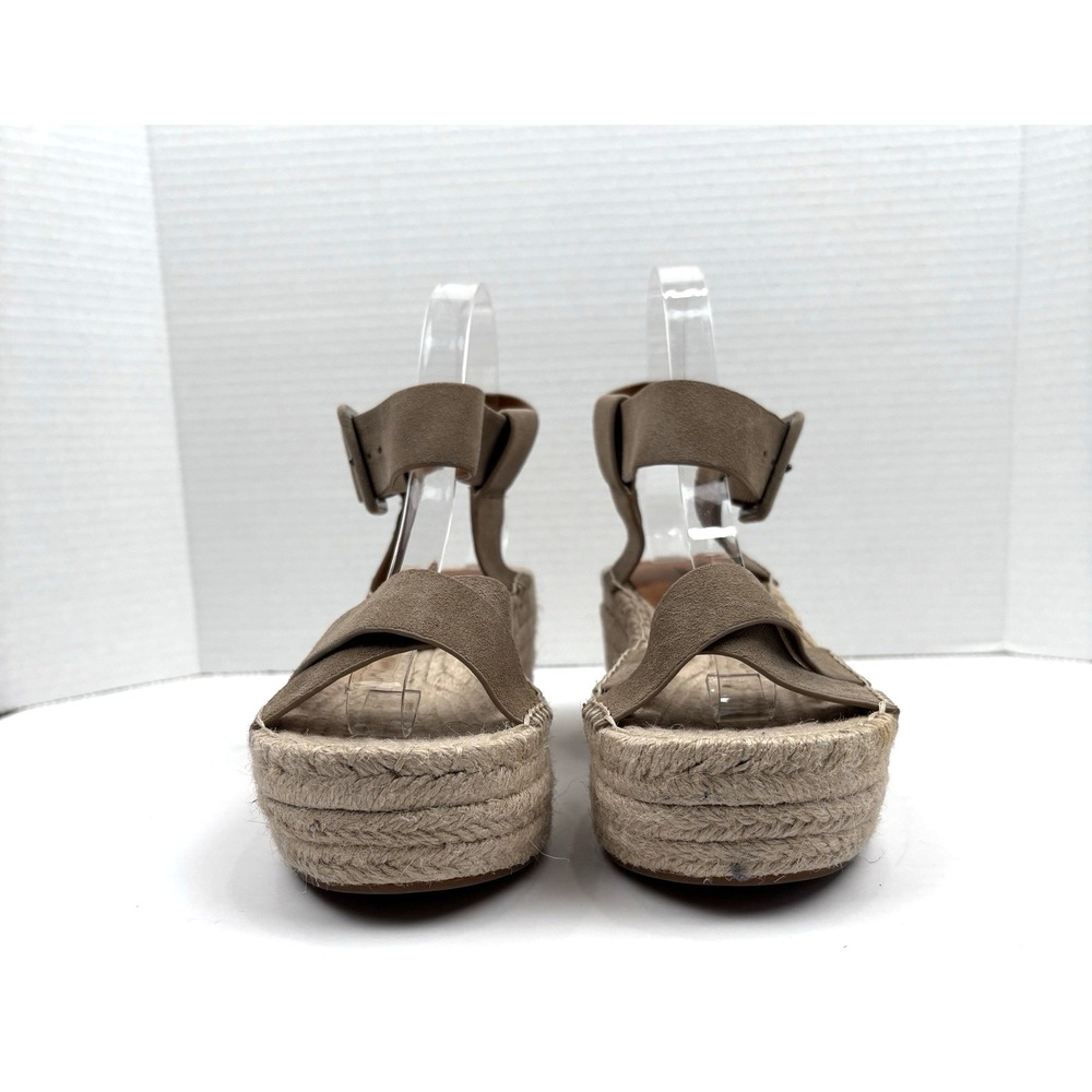 Lucky Brand Audrinah Women Size 9.5 Beige Espadrille Wedge Boho Festival Indie
